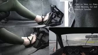 Zero to Sixty to Zero in 68 Mustang GT and Barefoot Sandals (mp4 1080p)