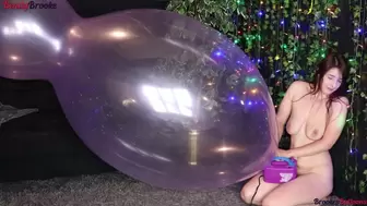 Pump to Pop Purple Doll Balloon