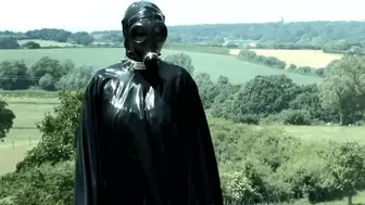 Latex Girl In Heavy Rubber Outfit Masturbates Outdoor - Part 1 of 2