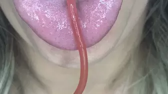 Pulling gummy out my throat