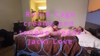 Jacki Love shows Ronin the Amazon position and he creampies and licks her clean (1080p)