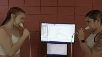 Ayla Helps Arietta Test Her Blowing Pressure (MP4 - 1080p)