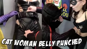 Catwoman Belly Punched