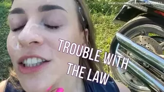 Police woman gets facial
