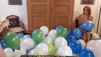100 Balloons and 2 girls
