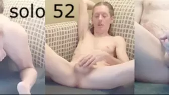 Heteroflexible K solo V52: thin fit muscular hung older twunk hotel room masturbation