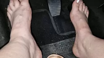 Sweaty stinky feet pedal pumping and cranking