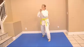 Karate Claire Vs Her Invisible Opponent