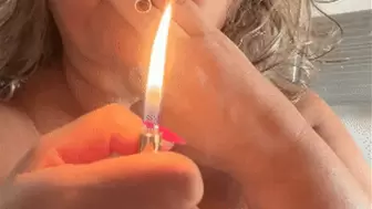 JULIETTE-RJ First Cigarette in the morning, whearing night gown - First time Full face showing (Portuguese with Subtitles) - SMOKING - BBW BODY - BBW BOOBS - HOME VIDEO - AMATEUR - SMOKING ORDERS
