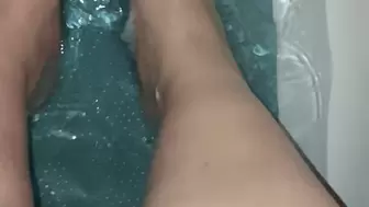 Foot care shower routine pov with bubbles long slow motion clip shower pt3 Sassy Chestnut aka sassy Sophia bbw Brunette goddess pov Amazon washes feet for your pleasure made on iPhone
