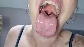 Tongue, Throat and Saliva Tease