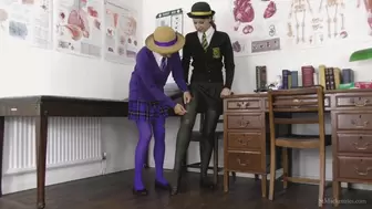 Sexy School Girls Morgan & Pixiee Strip While Destroying Their Pantyhose