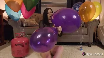 Purple B2P and Inflate Helium Balloons - Kylie Jacobs - MP4 1080p HD