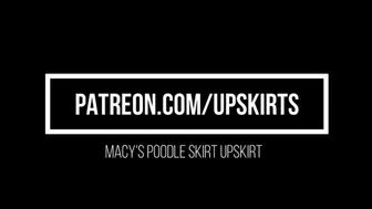 Macy's Poodle Skirt Upskirt