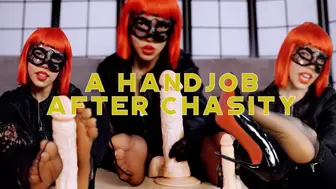 MISTRESS KEOPE: A handjob after chastity - Full HD
