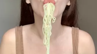 Noodles Slurp - Watch Me Slurp All My Noodles Baby MOV