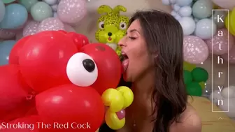 Stroking The Red Cock