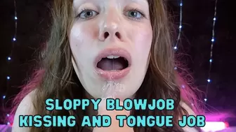 Tongue Job and Sloppy Blowjob