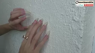 scratching the wall on my balcony