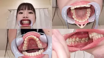 Kozue - Watching Inside mouth of Japanese cute girl bite-202-1