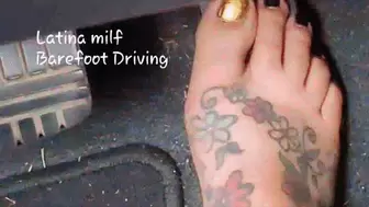 Barefoot Driving Foot Fetish Voyeur cam Latina Milf Sexy Wiggly Toes avi