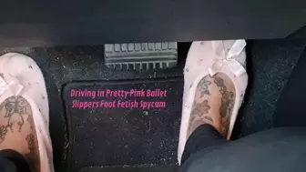 Driving in Pretty Pink Ballet Slippers Foot Fetish Spycam avi