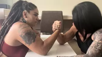 Arm Wrestling Against Someone Almost Twice My Size: Plus Lift & Carry!