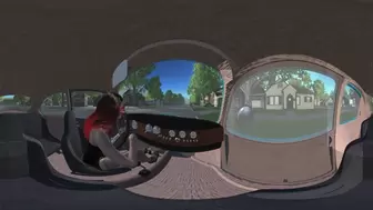 VW Cranking and Stalling Goth Attire in VR (mp4 360 video)