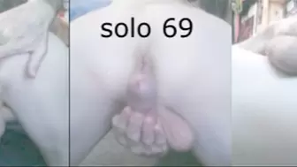 Heteroflexible K solo V69: thin fit muscular hung older twunk anal beads and play