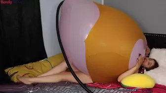 Yellow Dress 36 Inch Stuffed Pump Inflating and Nail Pop