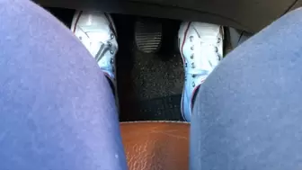 I drive with the white converse - video with pedal pumping and revving scenes