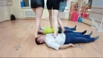 Moscow multitrampling training #19 (Full): crazy stomping & facestanding & sadistic dancing & 100 jumps & forehead puncturing & eye and nose injuries
