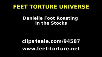 Danielle Foot Roasting in the Stocks part 1 (HD)