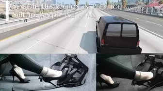 Sensible Destruction in Peep Toe Stiletto Pumps and a Van (mp4 1080p)