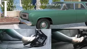 Cranking the Cranky Wagon in Havaianas Flatforms (mp4 720p)