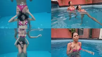 UNDERWATER AIR CONTROL - DOMINA IZABELA PAES AND SLAVE JENNY - PART7