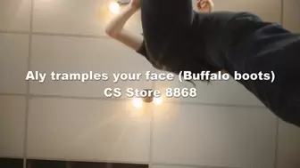 Aly tramples your face (Buffalo boots)