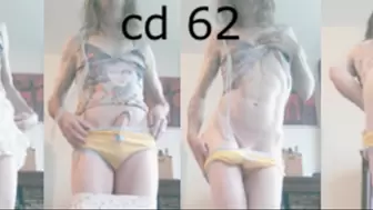 Heteroflexible K crossdressing 62: slender fit older hung transvestite skirt and panties