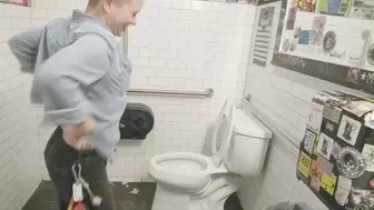 Dive Bar Public Bathroom Pee & Flash