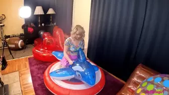 Step-Daddy Fucks Me On My Inflatable Whale