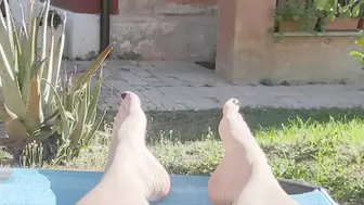 Feet kissed by the sun