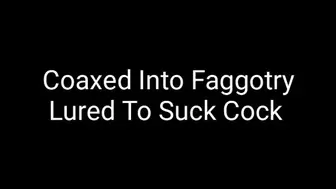 Coaxed Into Faggotry : Lured To Suck Cocks |Bisexual Gay Mind Fuck