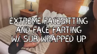 Extreme wrapped facessiting and facefarting