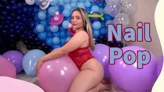 Watch Me Tease and Nail Pop Pink & Purple 16" Balloons - 4k