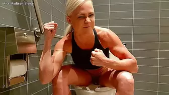 Bodybuilder Gym Toilet Slavery