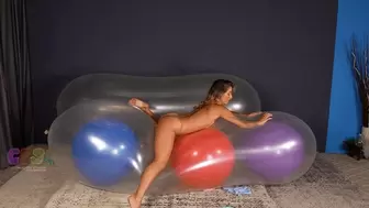Chelsea Rides the MOAB, Pops Large Balloons, Strips HD WMV (1920x1080)