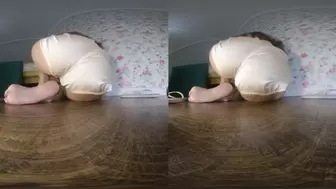 VR 180 Jumped into her big satin panties