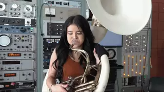 Reina Ryder Tries Out the Sousaphone (MP4 - 1080p)