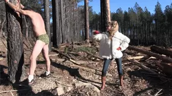 Bullwhipping Of A Hunter Pig (Quicktime)