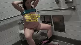 LOVELY BRUNETTE TAKES A PEE AND DUMP ON HER FAVORITE TOILET